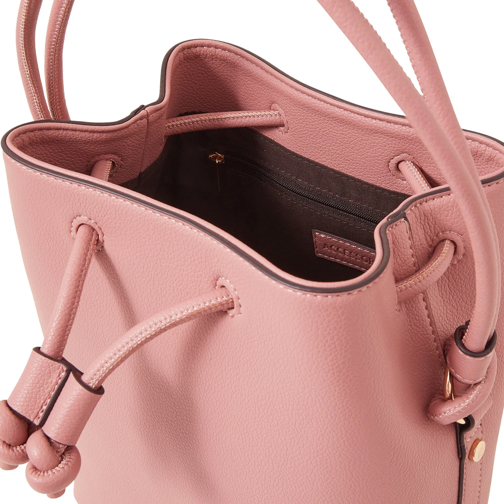 Accessorize London Women's Pink Duffle Handheld Bag