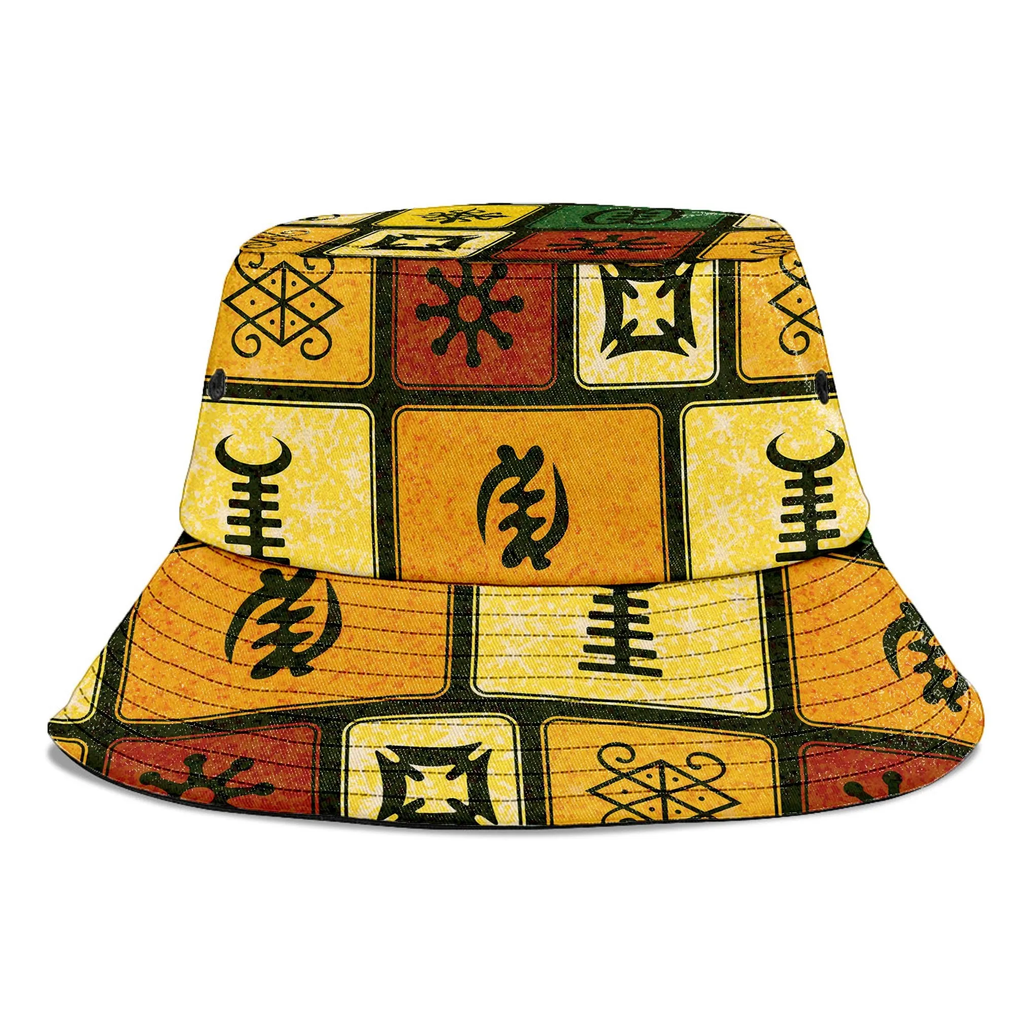 Adinkra Symbols Bucket Hat