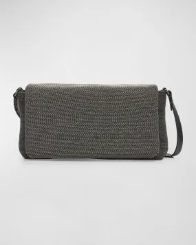 Allover Monili Convertible Clutch Bag