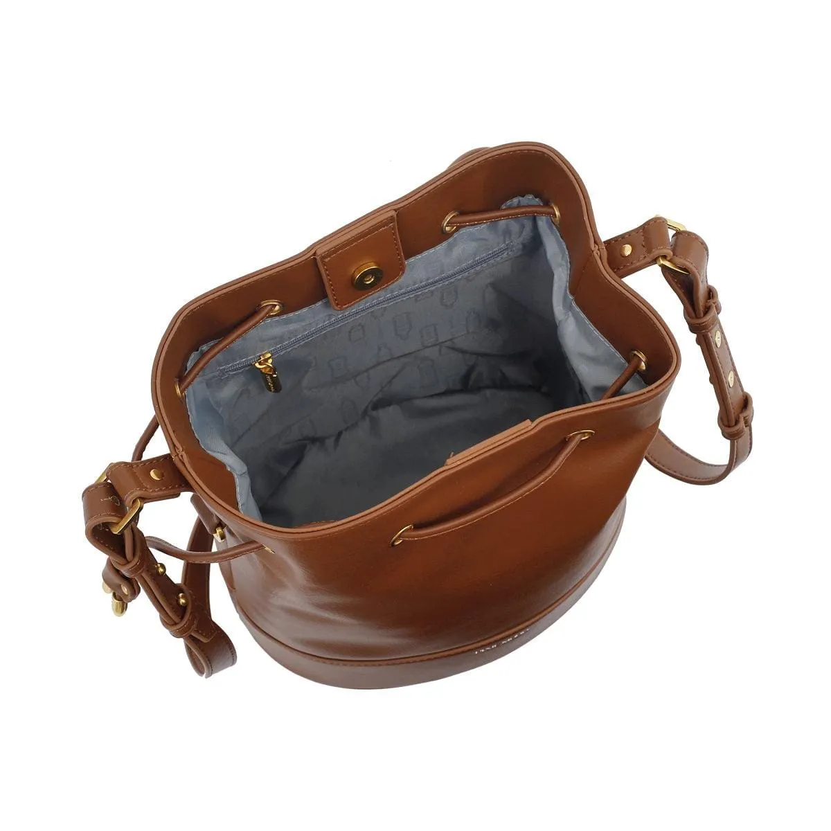 Amber Vegan Leather Bucket Bag | Multiple Colours