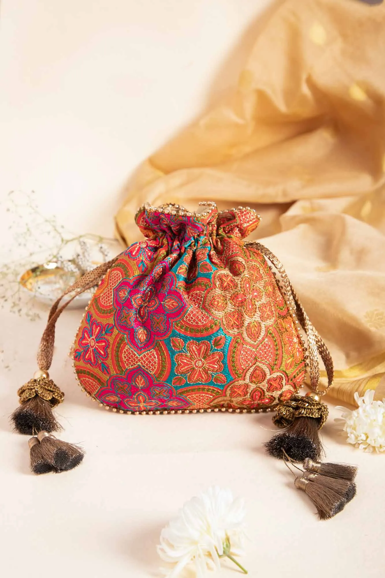 Amna Potli bag - Red