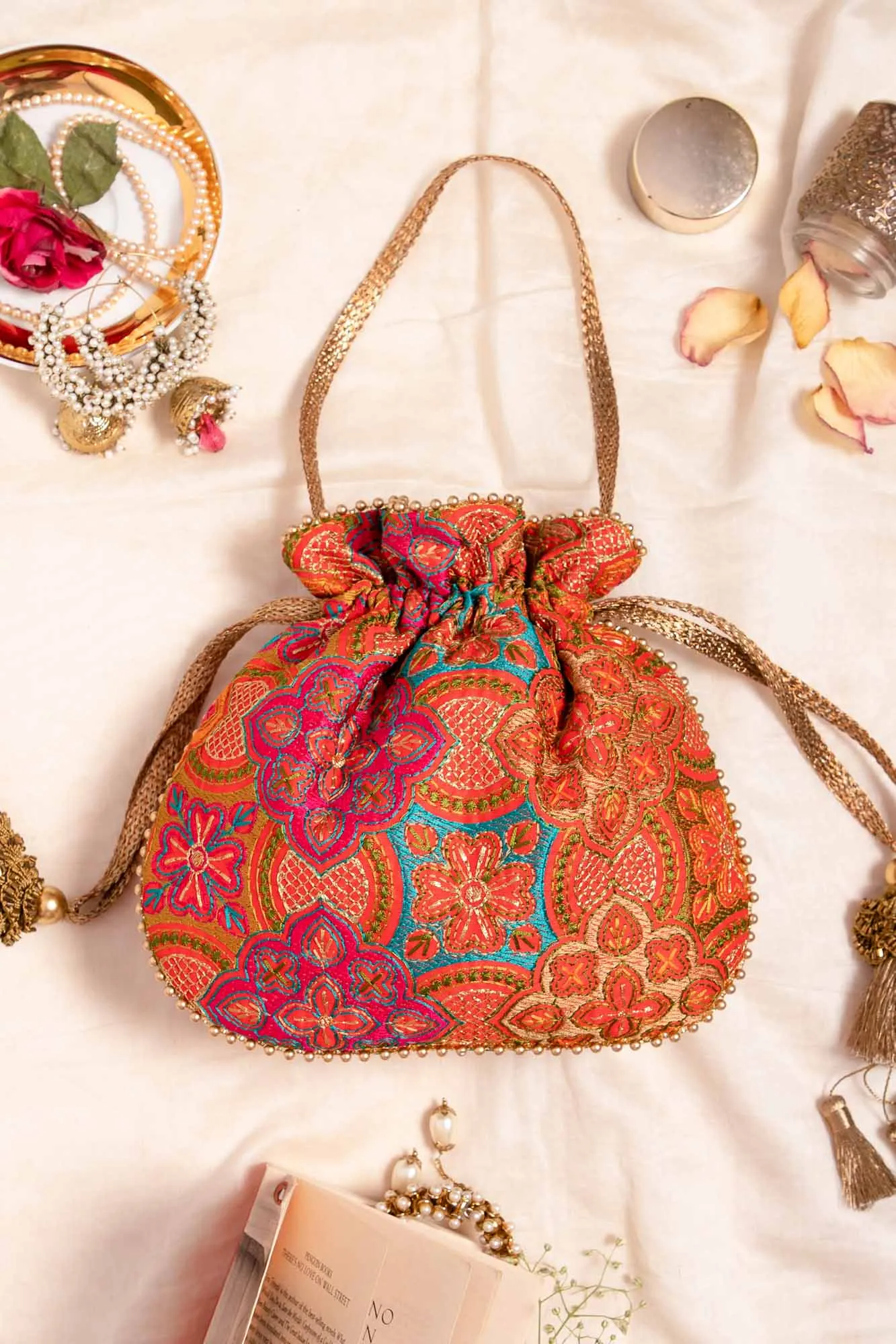 Amna Potli bag - Red