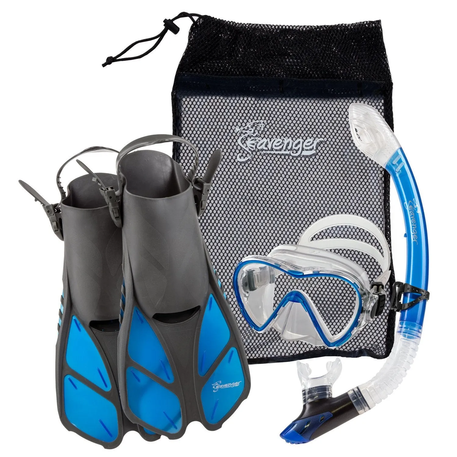 Aviator Snorkel Set - Clear Blue