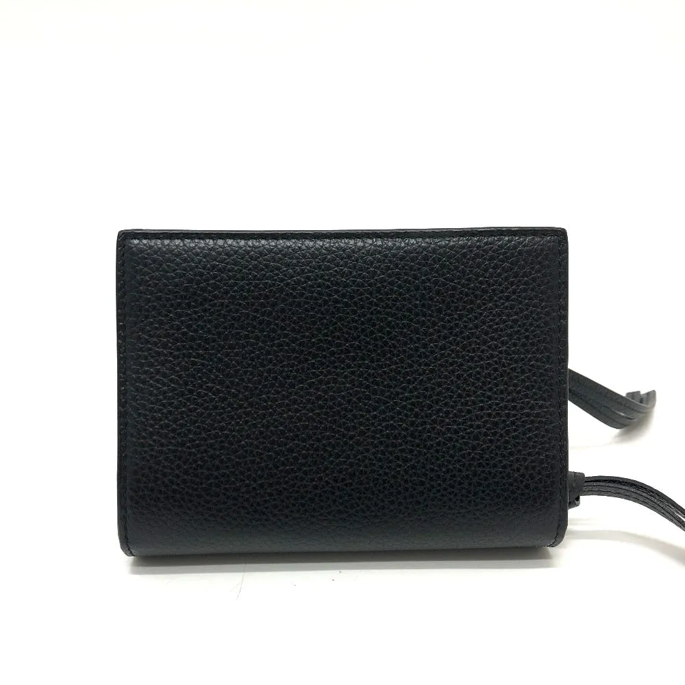 BALENCIAGA Folded wallet 650846 leather black NEOCLASSIC Women Used Authentic