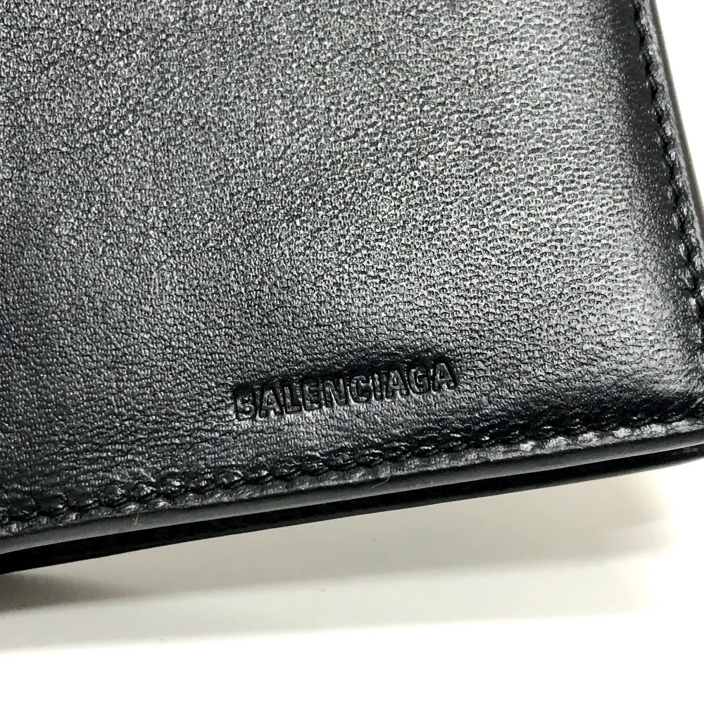 BALENCIAGA Folded wallet 650846 leather black NEOCLASSIC Women Used Authentic