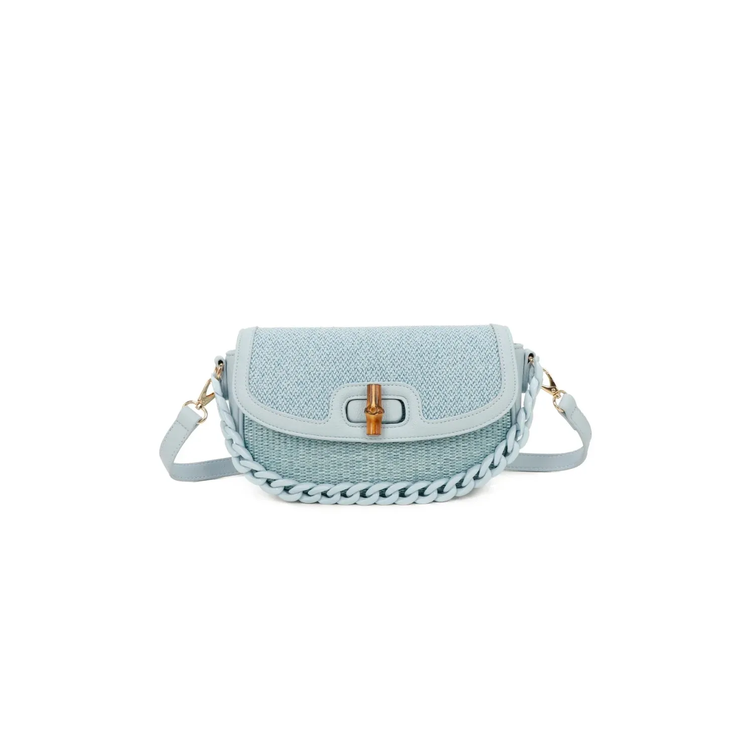 Canvas Buckle Crossbody Bag