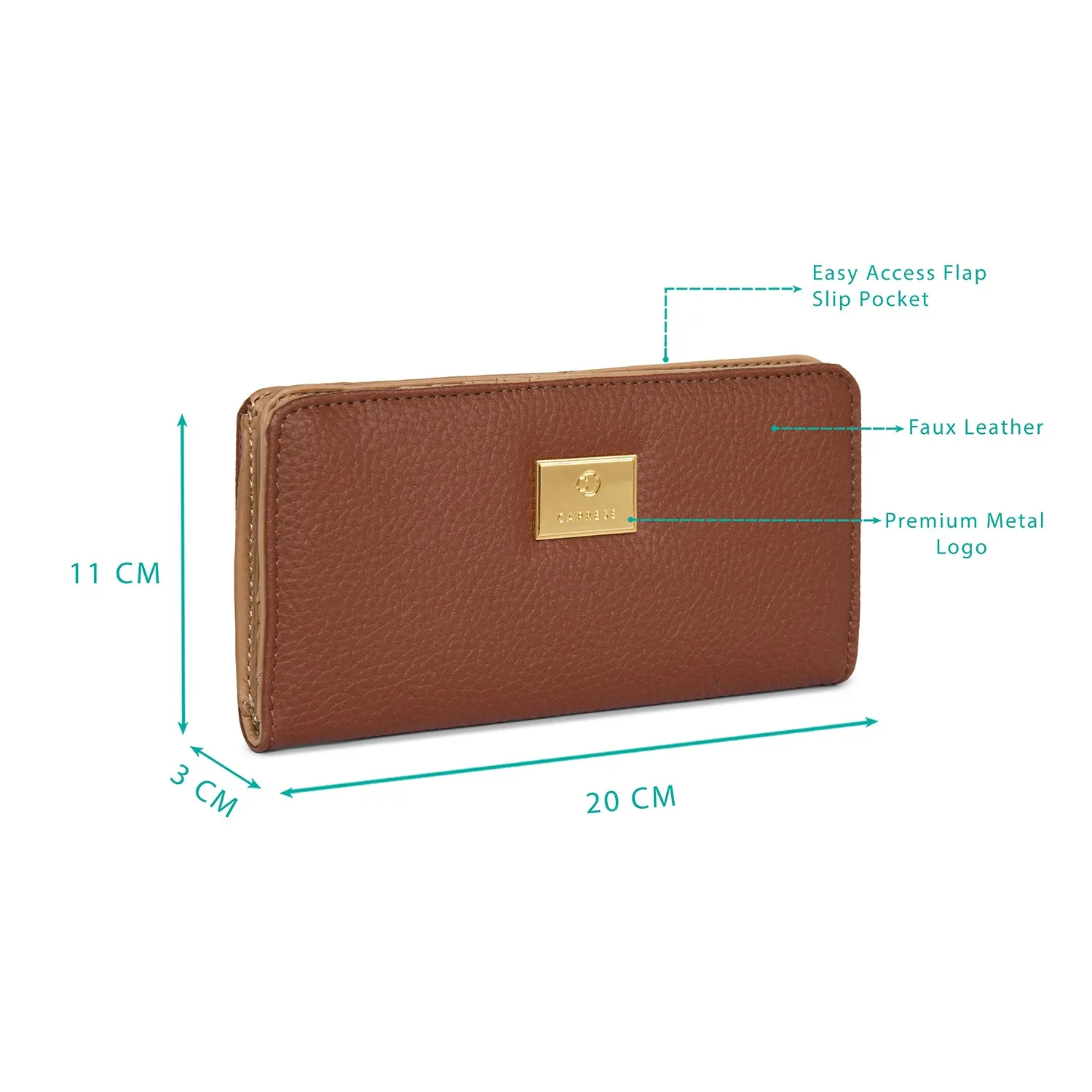 Caprese Kristin Fold Wallet Medium Terracotta