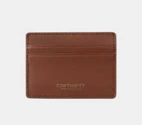 Carhartt WIP Vegas Cardholder Wallet - Cognac/Gold