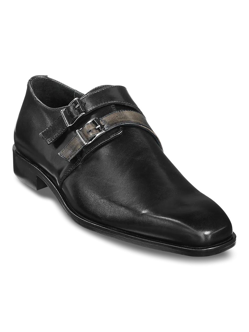 Cedric Monk Strap - Black