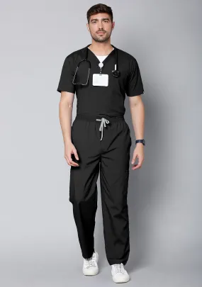 Classic Men's 10 Pocket (Black) Scrub