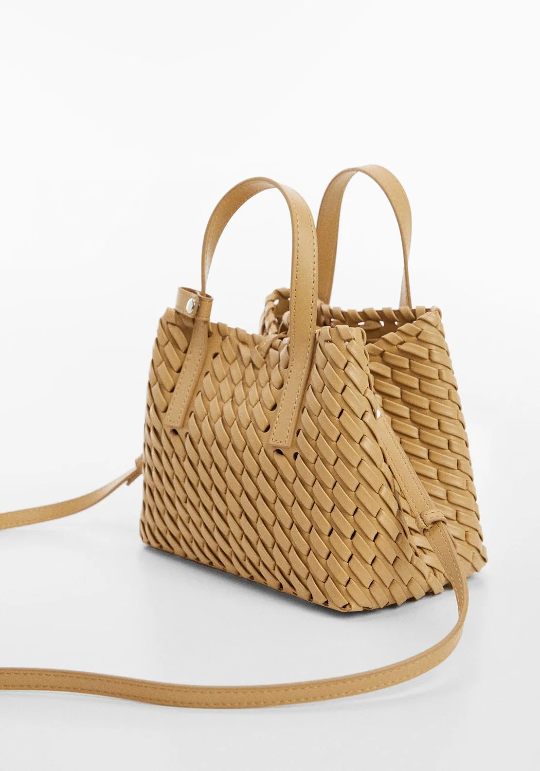 Double handle braided bag