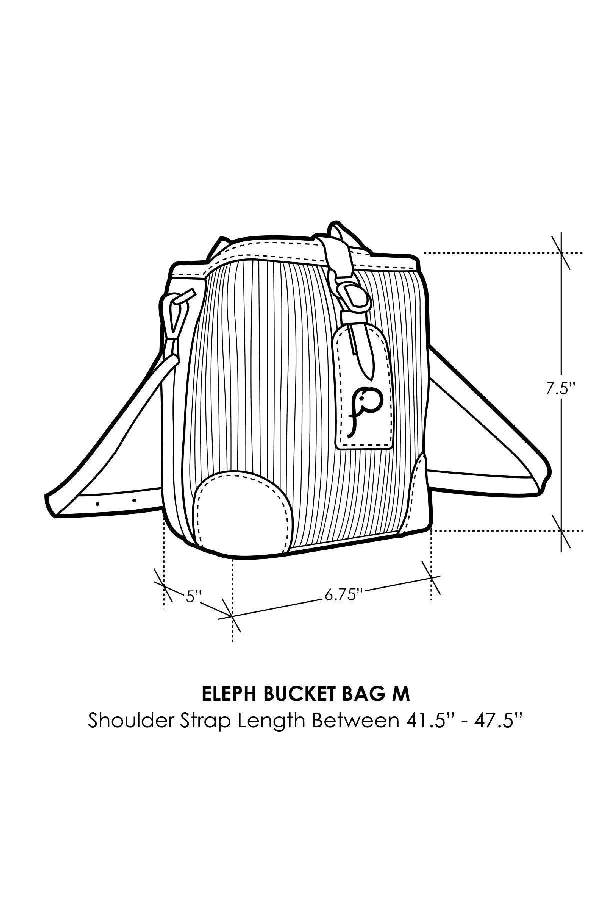 ELEPH BUCKET BAG - M : Orange