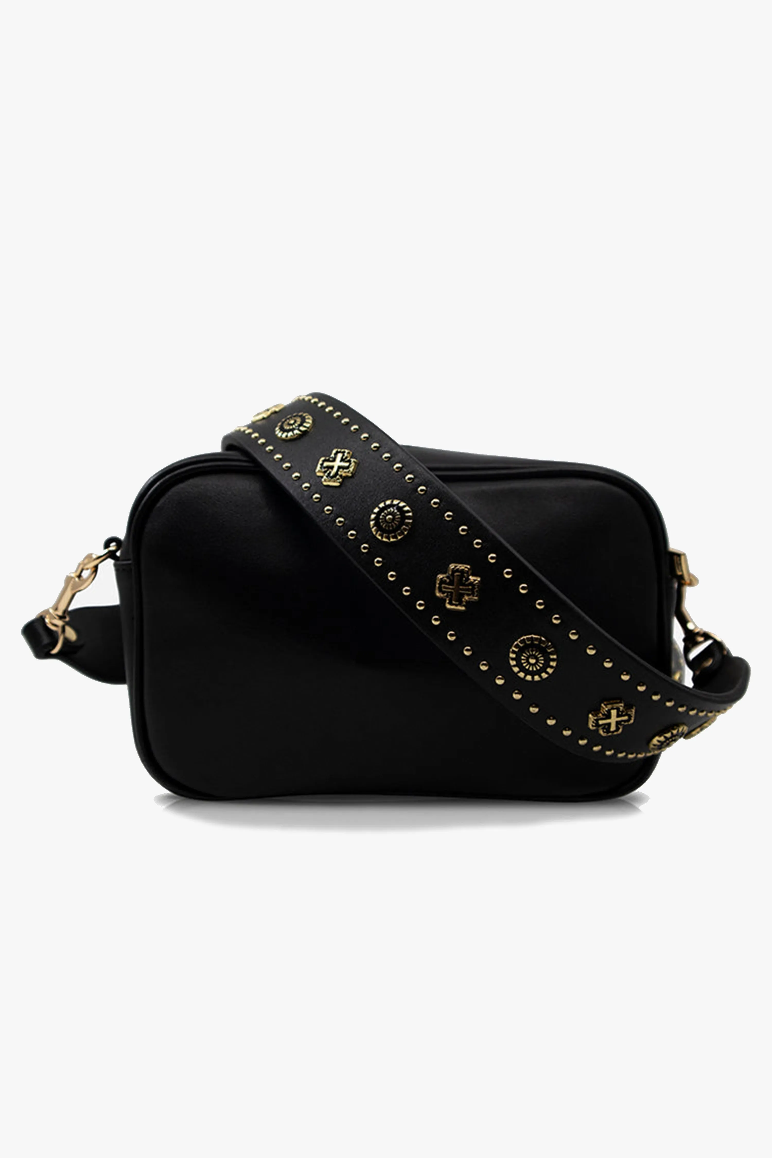 Embellished Camera Bag Black/Gold