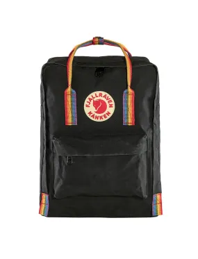 Fjallraven Kanken Classic Backpack Black Rainbow Pattern