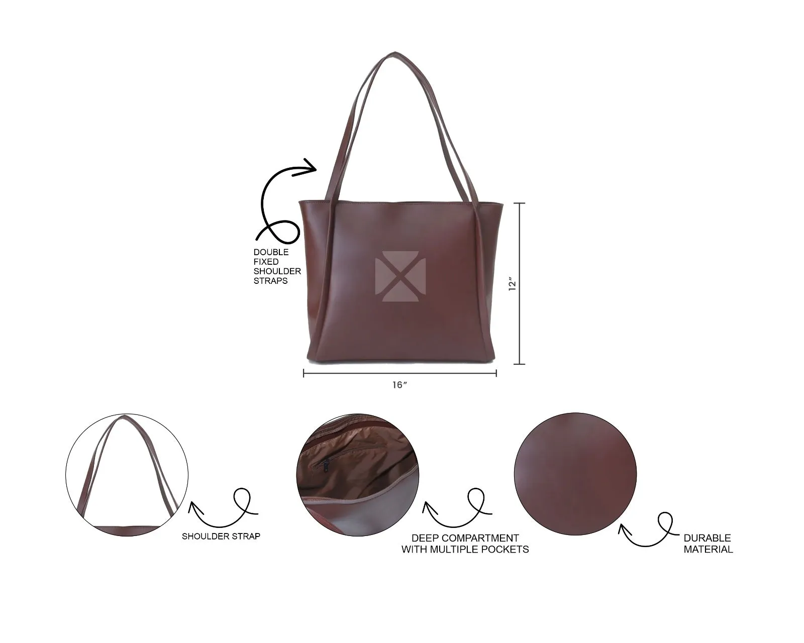 GLORY TOTE BROWN