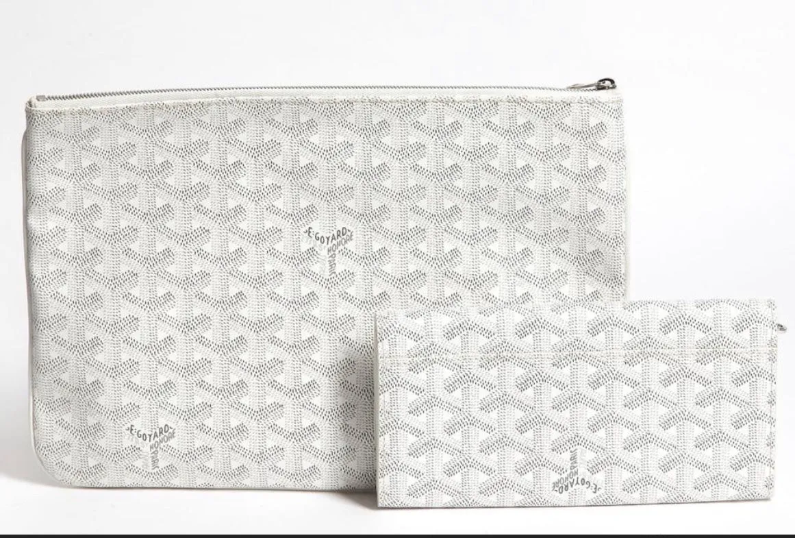 Goyard White Goyardine Coated Canvas Varenne Continental Wallet