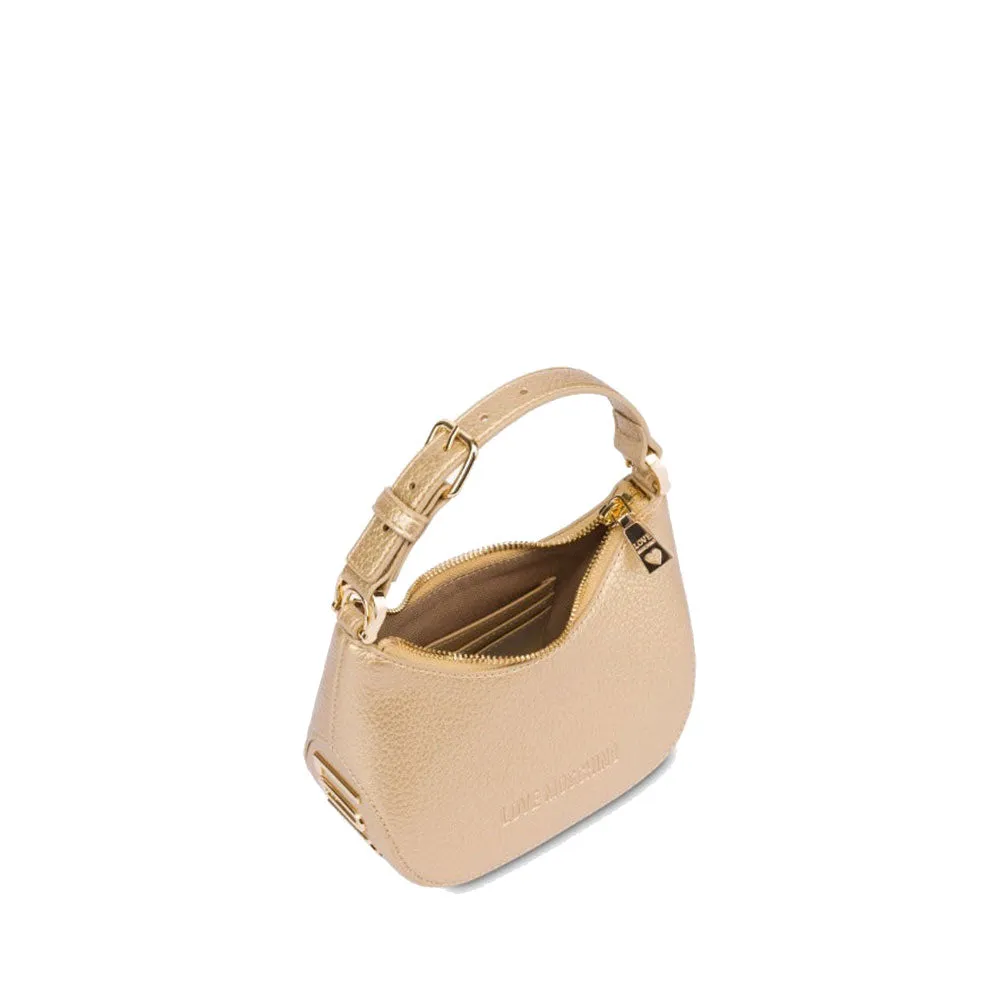 Hobo Bag Small LOVE MOSCHINO linea Giant Logo color Oro