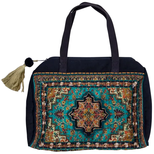 Jewel Duffel Brocade Bag