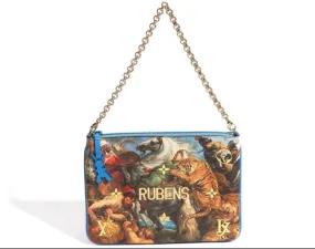 Louis Vuitton x Jeff Koons Rubens "Masters" Clutch with Chain 66854