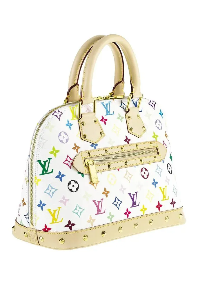 Louis Vuitton x Takashi Murakami Alma PM White