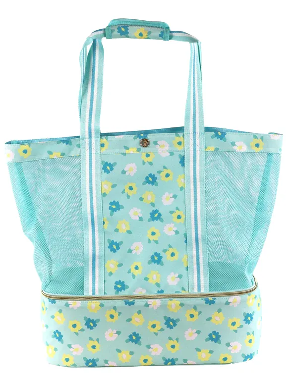 Mesh Cooler Bag with Flowers