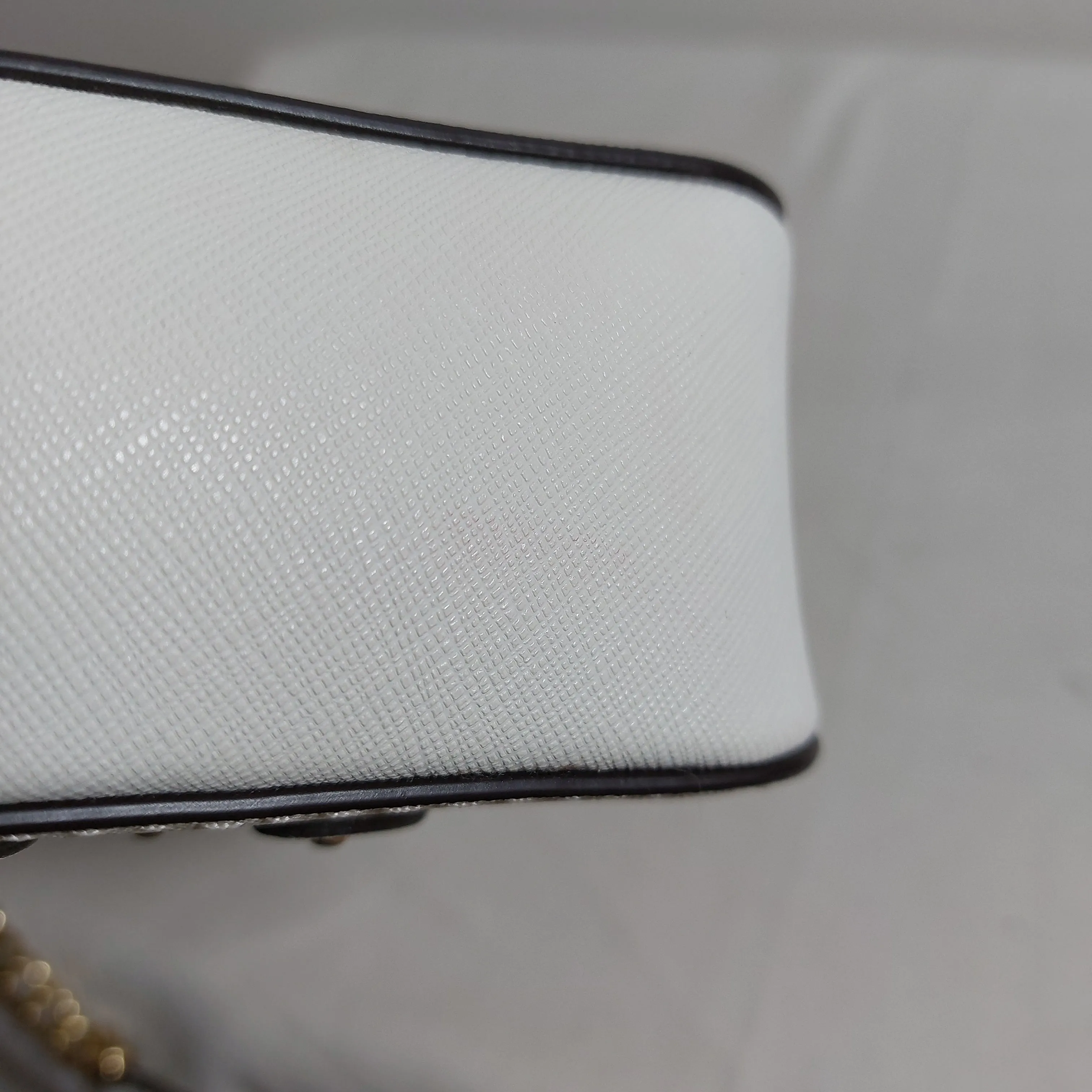 Michael Kors White Leather Dragonfly Crossbody Bag | Pre Loved |