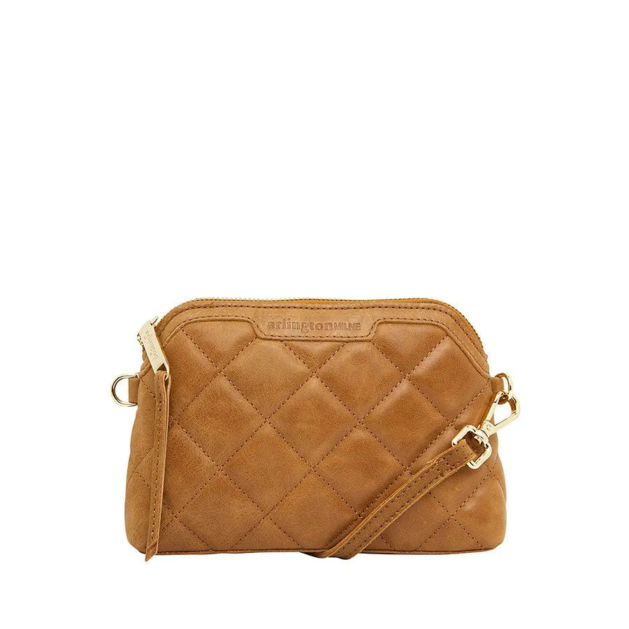 MINI ABIGAIL - QUILTED VINTAGE TAN LEATHER