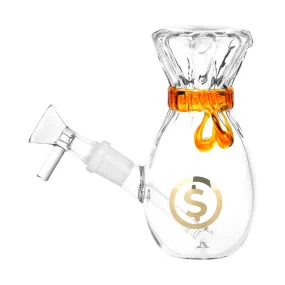 Money Bag Glass Bubbler