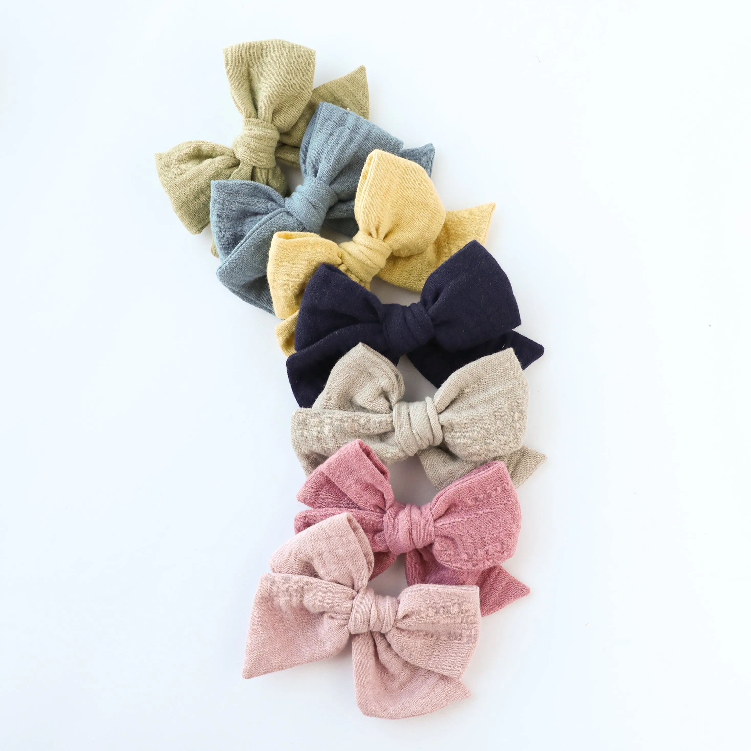 Mulberry | Gauze Oversized Hand-tied Bow