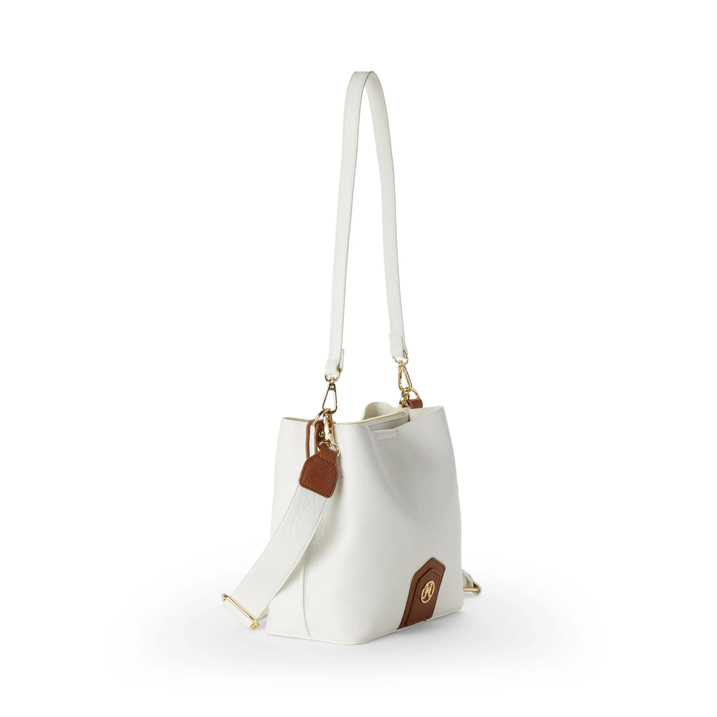 Naomi Vegan Leather Bucket Crossbody | Multiple Colours