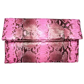 Pink and Black Clutch Bag