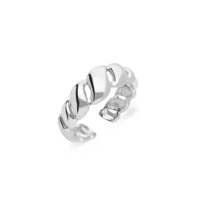 Pretzel ring silver