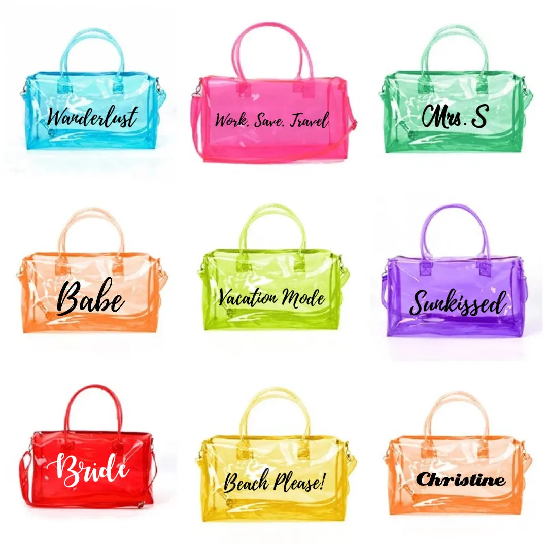 PVC Jelly Duffle Bag