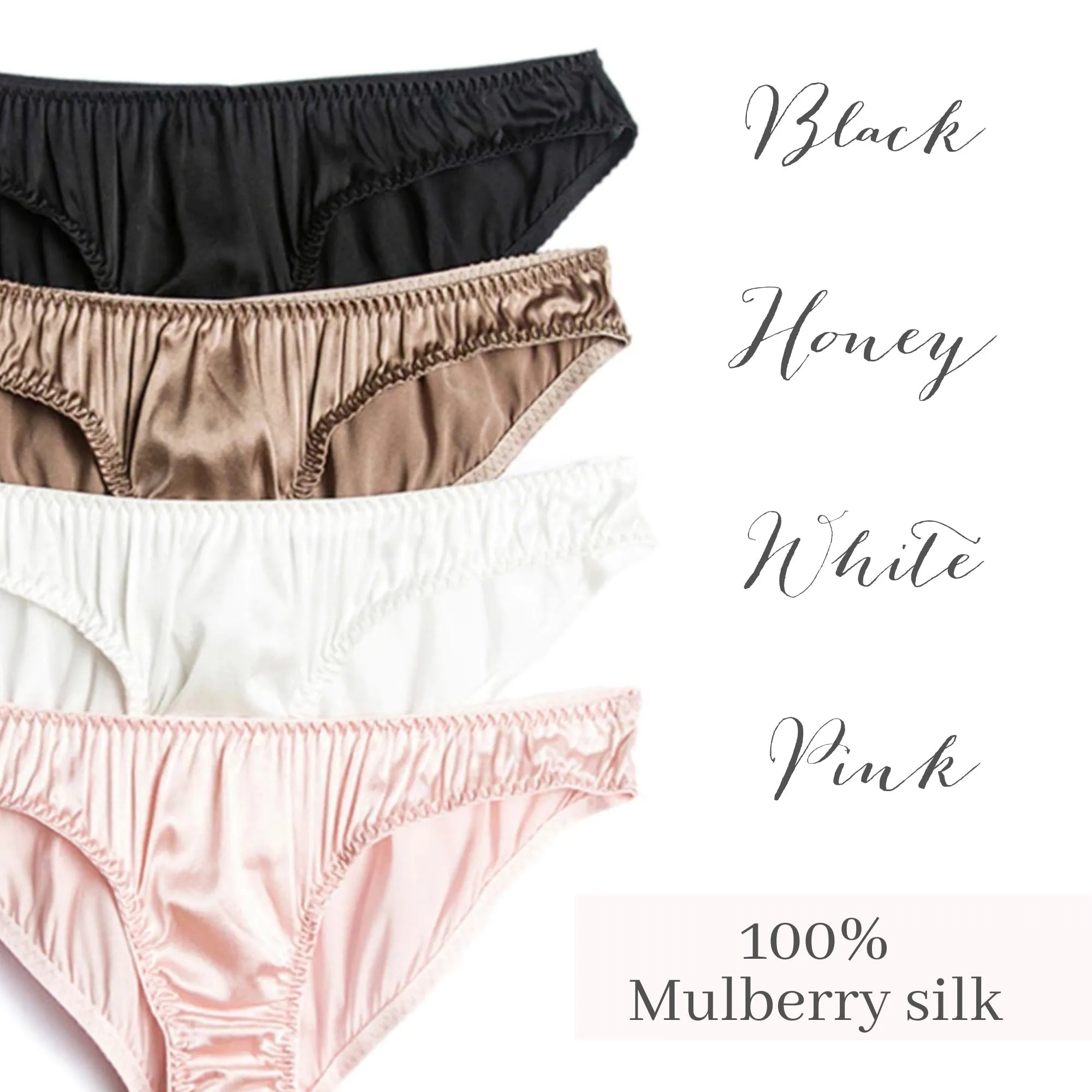 Set of 3 100% Mulberry Silk bikini women's