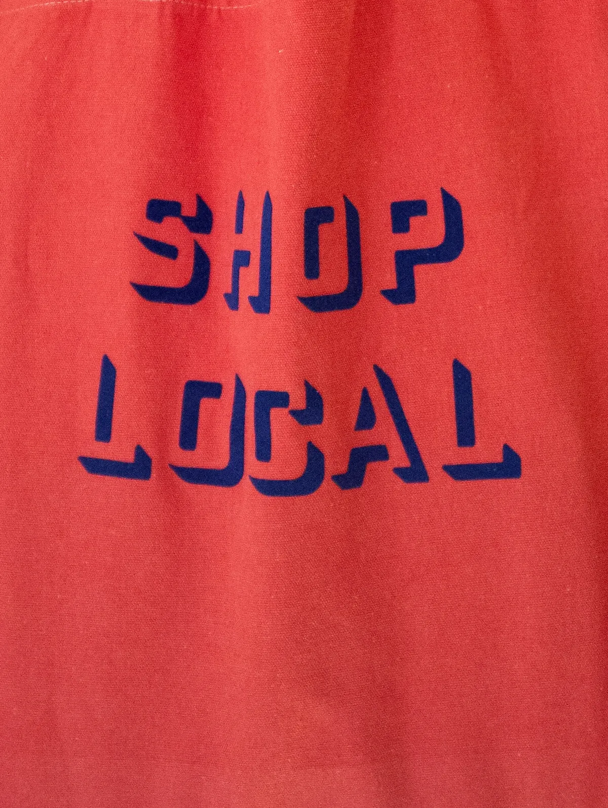 SHOP LOCAL BAG RED