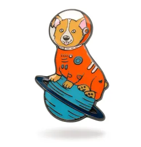 Space Corgi Enamel Pin