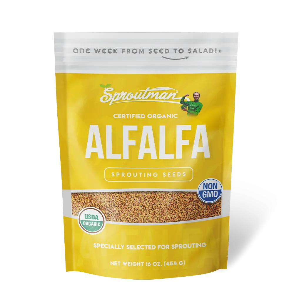 Sproutman Organic Alfalfa Sprouting Seeds (16 oz)