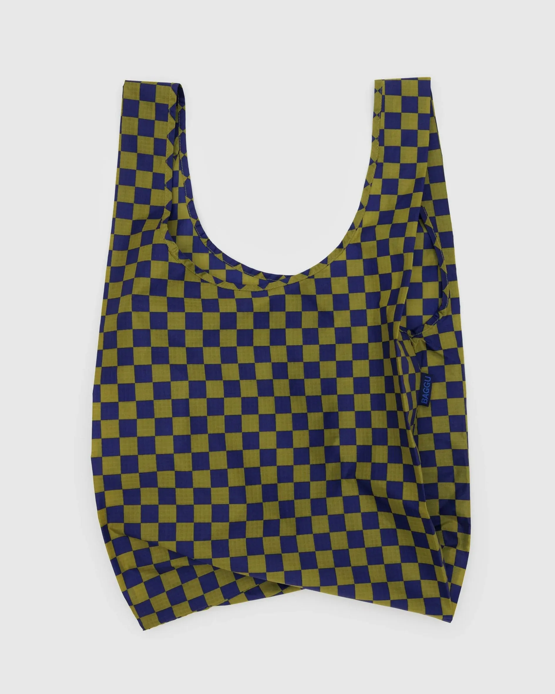 Standard Baggu - Pear Navy Check