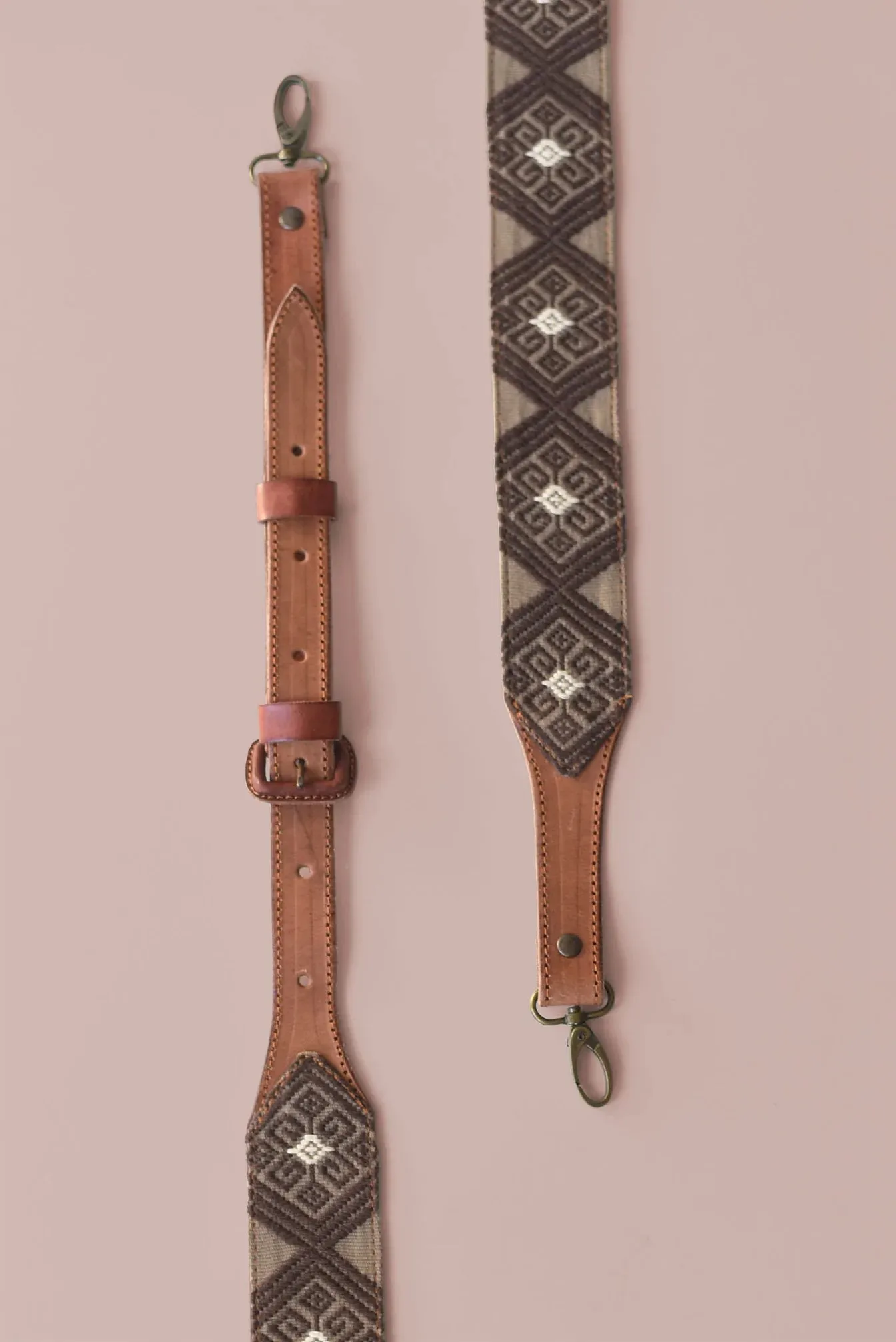 Textile   Leather Bag Strap