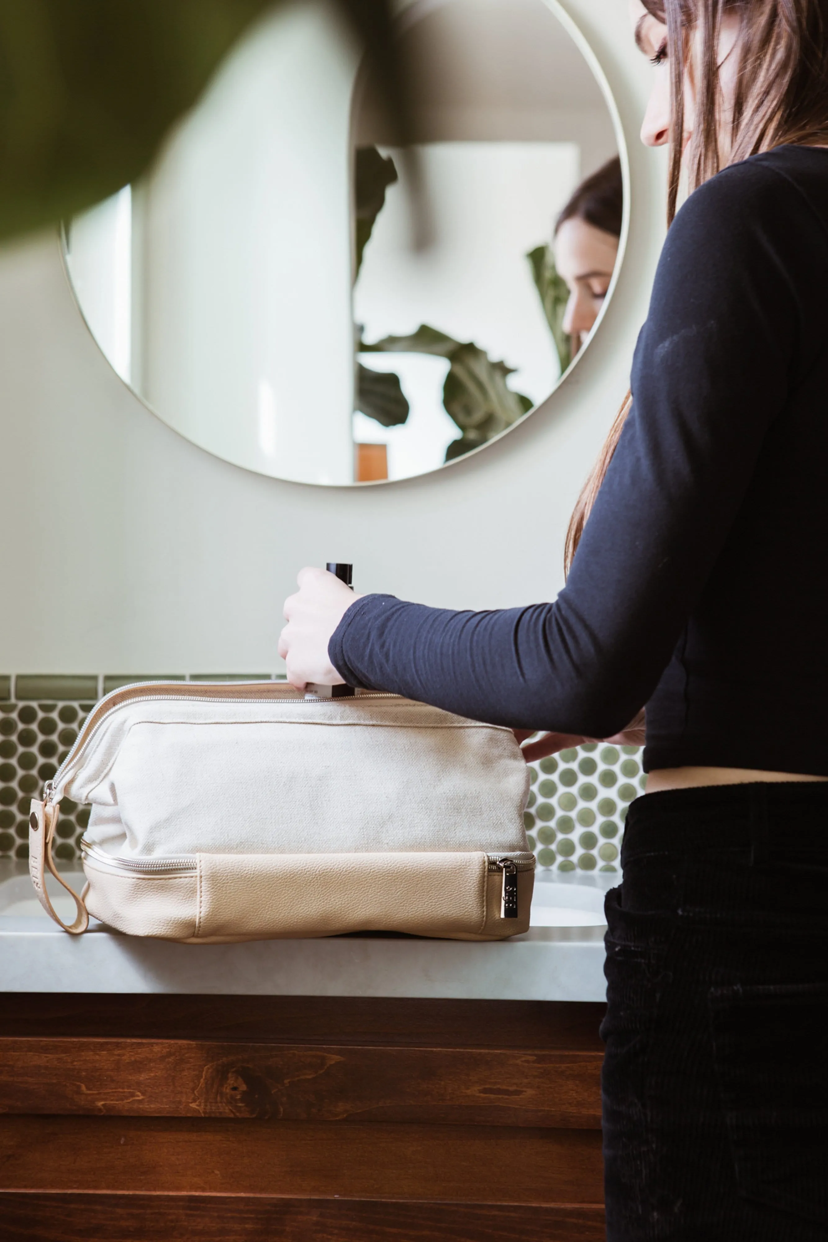 The Dopp Kit in Beige