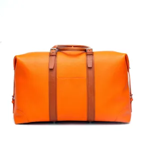 Travel Bag in Pelle Arancio