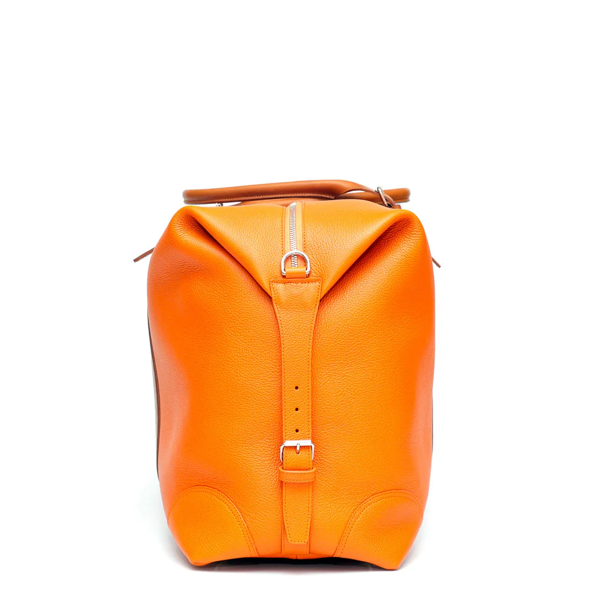 Travel Bag in Pelle Arancio