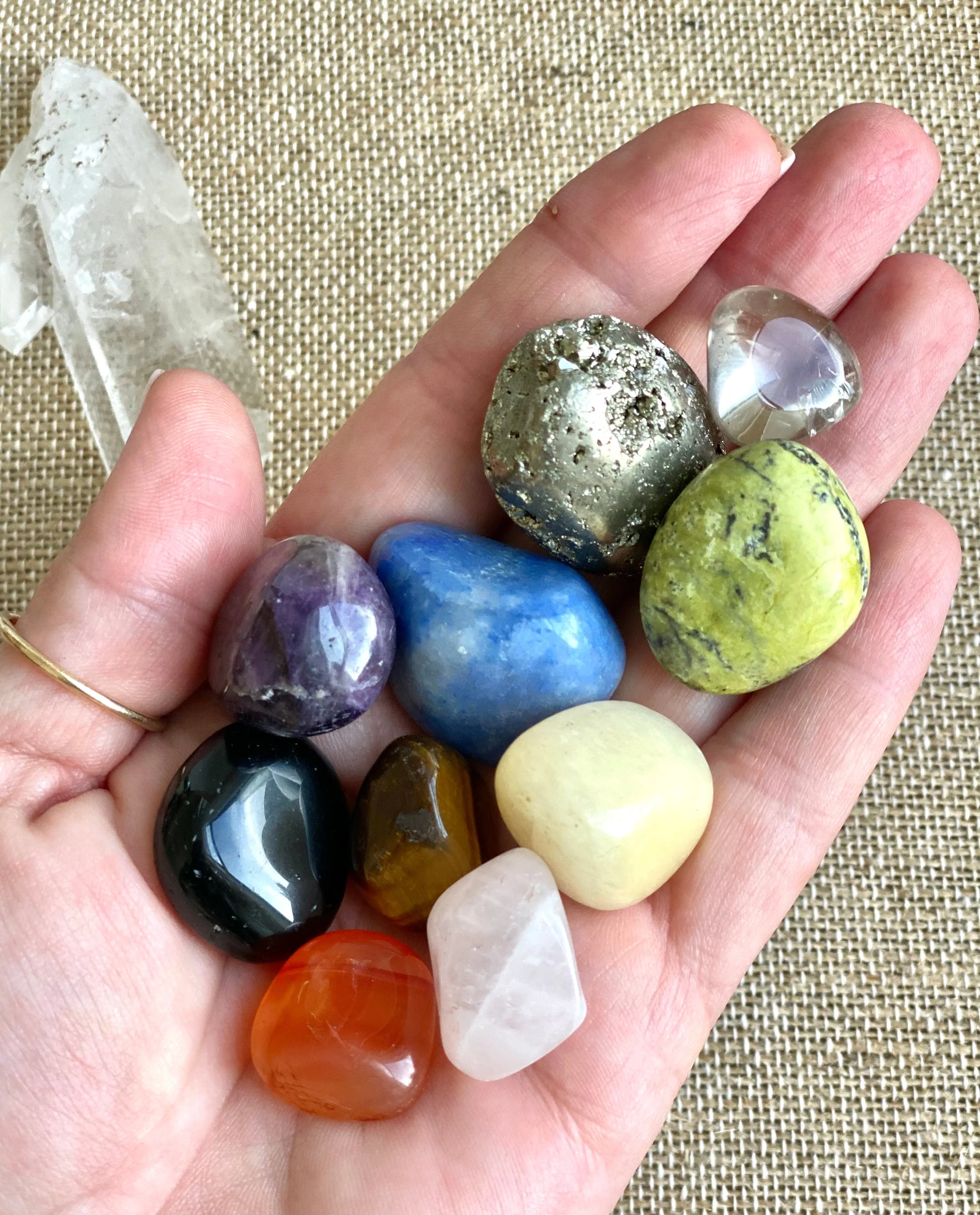 Tumbled Stone Healing Bag